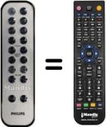 Comandos à distância equivalente Philips 996510005594