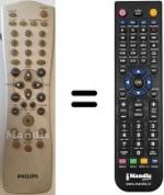 Comandos à distância equivalente Philips DVD-R70 / 001