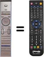 Comandos à distância equivalente Philips 50PF9631D / 10