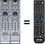 Comandos à distância equivalente Philips 28PW9525 / 12L