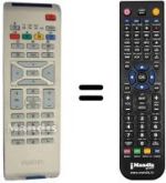 Comandos à distância equivalente Philips 32PF3302 / 10