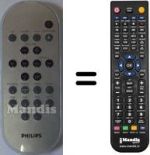 Comandos à distância equivalente Philips MCM240