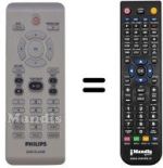 Comandos à distância equivalente Philips DVP5980