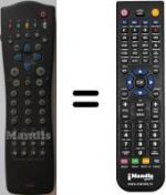 Comandos à distância equivalente Philips SBC-RP520