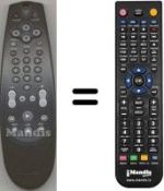 Comandos à distância equivalente Philips 482221810782