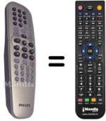 Comandos à distância equivalente Philips 996500023967