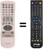 Comandos à distância equivalente Aiwa HV-FX4300