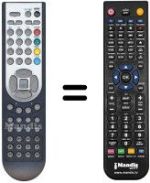 Comandos à distância equivalente Oki V22D