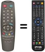 Comandos à distância equivalente Vestel 7270