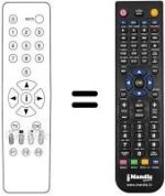 Comandos à distância equivalente RC211
