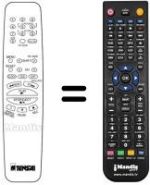 Comandos à distância equivalente Tensai TVR340VS