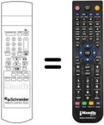 Comandos à distância equivalente RC307