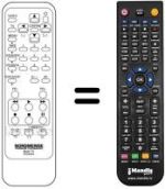 Comandos à distância equivalente JVC RC5204X
