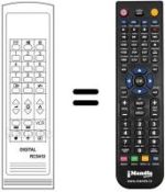 Comandos à distância equivalente Toshiba RC5410
