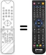 Comandos à distância equivalente Audiosonic KT8342