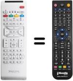 Comandos à distância equivalente Philips BDS4231R / 00