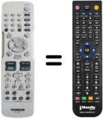 Comandos à distância equivalente Telefunken RCT192DB1