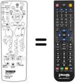 Comandos à distância equivalente Thomson DTH3700