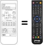 Comandos à distância equivalente Nec PX42