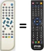 Comandos à distância equivalente Gbc DVB-T58600042