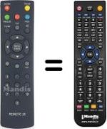 Comandos à distância equivalente Philips REMOTE 26