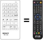Comandos à distância equivalente Sony A-1009-022-A