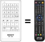 Comandos à distância equivalente Sony KV-1614
