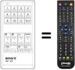 Comandos à distância equivalente Panasonic RM607