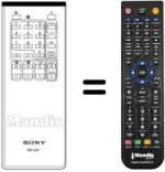Comandos à distância equivalente Sony KV-1352EC