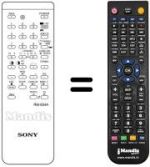 Comandos à distância equivalente Sony RM634A