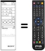 Comandos à distância equivalente Sony KV-1462UB