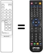 Comandos à distância equivalente Sony 1-465-317-11