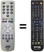 Comandos à distância equivalente JVC RM-C1502
