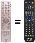 Comandos à distância equivalente JVC PD35D30