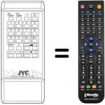 Comandos à distância equivalente JVC C1480EK