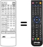 Comandos à distância equivalente JVC RM-C703