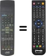 Comandos à distância equivalente JVC RM-C7711E
