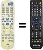 Comandos à distância equivalente JVC XV-N5