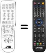Comandos à distância equivalente JVC XV521BK
