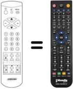 Comandos à distância equivalente Samsung CF3340Z