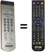 Comandos à distância equivalente Sony 1-478-991-13
