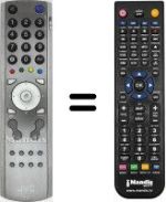 Comandos à distância equivalente JVC PD-42X50BS