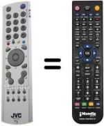 Comandos à distância equivalente JVC LT-26A61BU