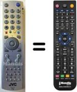 Comandos à distância equivalente JVC LT17E31SUG