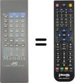 Comandos à distância equivalente JVC C210EK