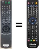 Comandos à distância equivalente Sony RMTD152E