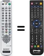 Comandos à distância equivalente Sony SLV-SE830B
