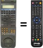 Comandos à distância equivalente Samsung RMT-V104A