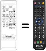 Comandos à distância equivalente Sharp RRMCG0610GESA