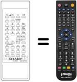 Comandos à distância equivalente Sharp RRMCG0618PESA